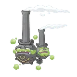 Official artwork of Galarian Weezing